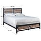 New Heritage Elk River King Panel Bed in Rustic Brown and Black, , large