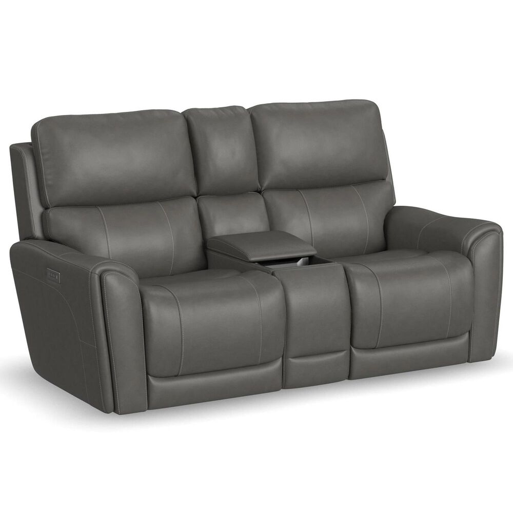 Oxford Furniture Carter 3-Piece Power Reclining Living Room Set in Smoke Gray, , large