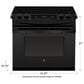 GE Appliances 30" Drop-In Electric Range with Self-Cleaning Oven in Black, , large