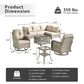 HOMLUX 8-Piece Outdoor Modular Sofa Conversation Set in Beige, , large