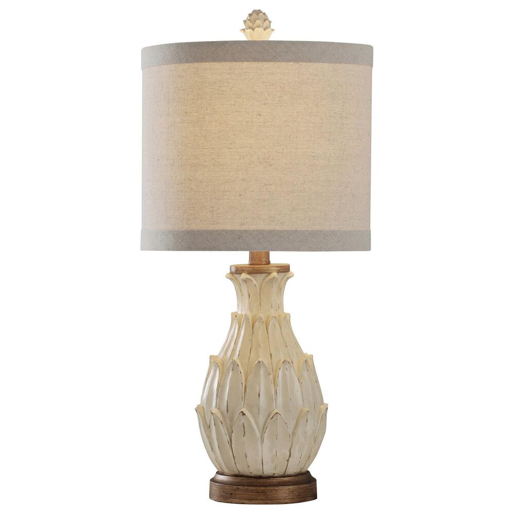 Flair Industries Table Lamp in Off-White, Biscuit Beige and Dark Brown, , large