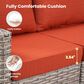 HOMLUX 9-Piece Patio Conversation Set in Orange, , large