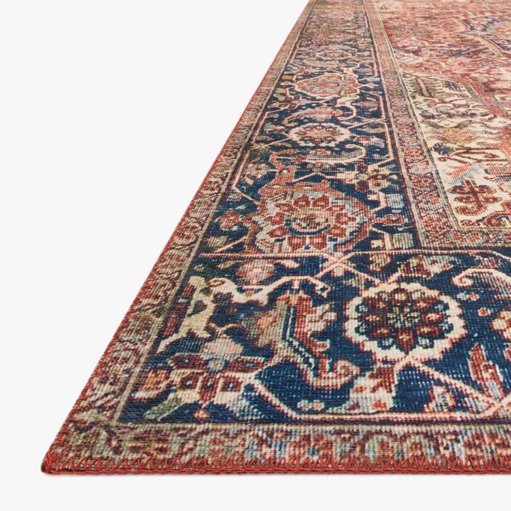 Loloi II Layla LAY-08 2&#39; x 5&#39; Red and Navy Runner, , large