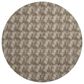 Dalyn Rug Company Soft Essentials Chevron Chocolate 8" Round Area Rug, , large