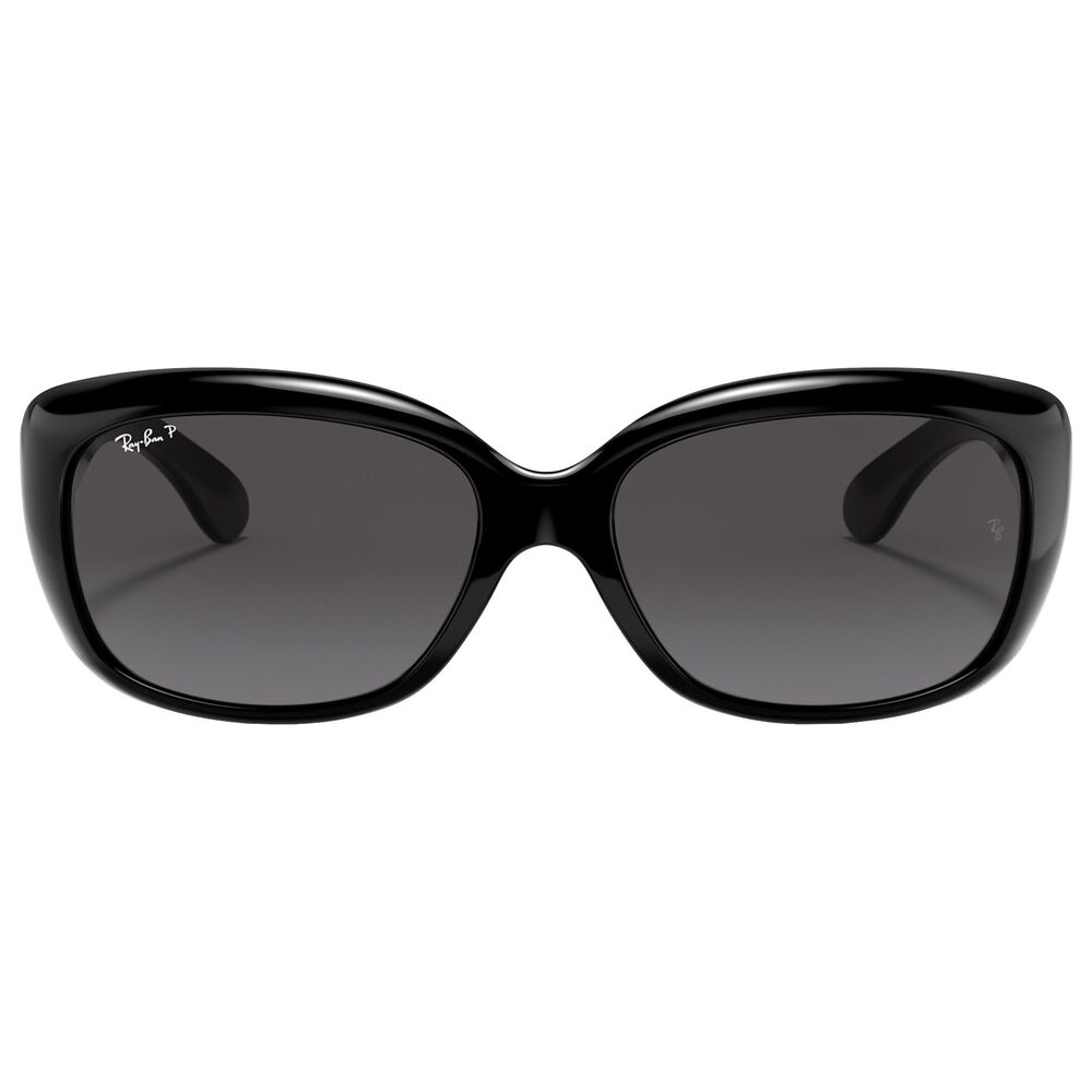 Ray-Ban Jackie Ohh Sunglasses with Grey Lenses in Polished Black, , large