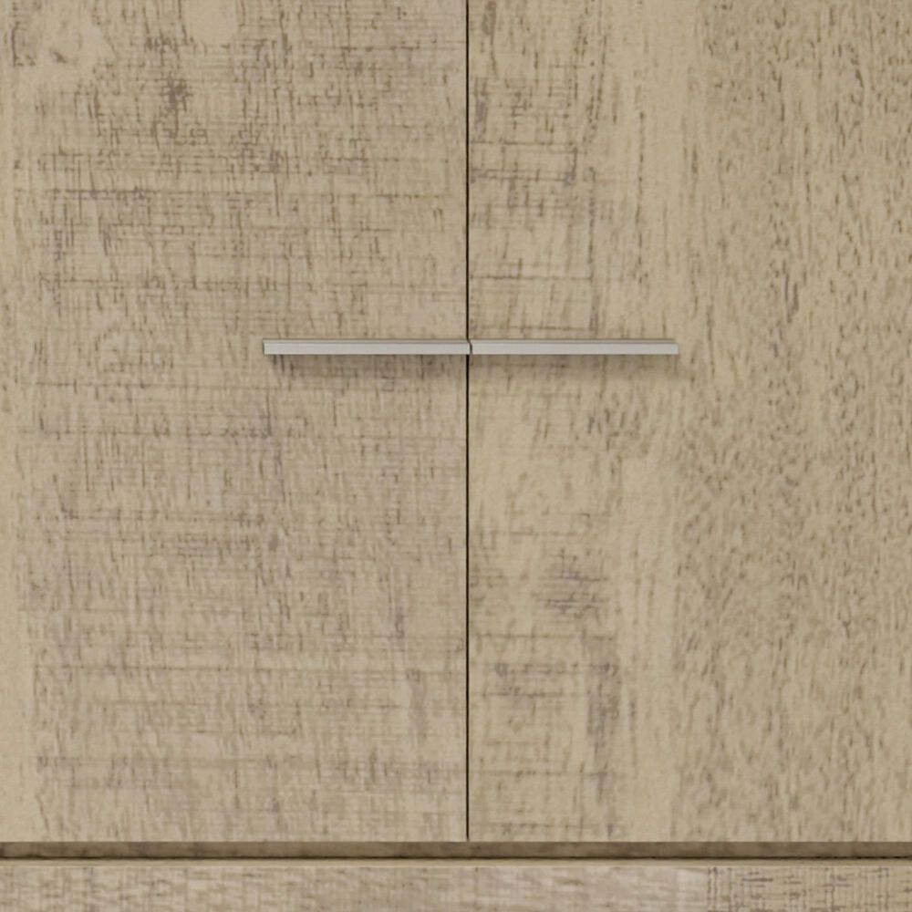 Lexora Home Lafarre 80" Double Bathroom Vanity in Rustic Acacia with 2 cm White Quartz Top and Rectangular Sinks, , large