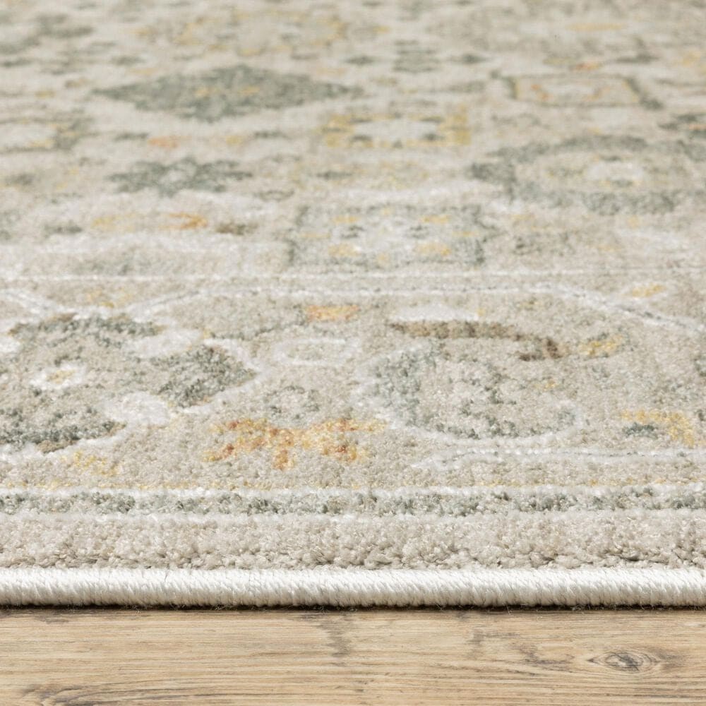 Oriental Weavers Keaton Beige and Blue 2'3" x 7'6" Runner, , large