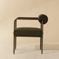 Club Collection By Sunpan Ajani Arm Chair with Copenhagen Olive Cushion in Antique Brass, , large