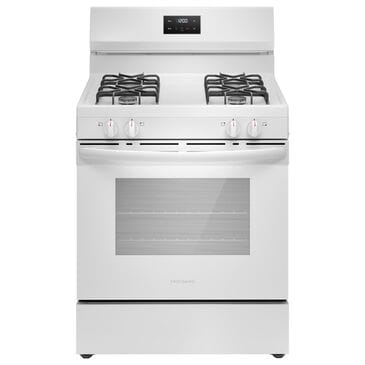 Frigidaire 30" Freestanding Gas Range with 4 Burners in White, , large