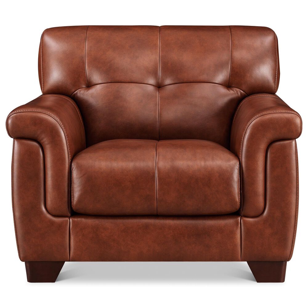Hydeline Marylyn Stationary Chair and Ottoman Set in Berlin Brandy, , large