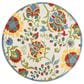 Nourison Aloha ALH17 4" Round Ivory and Multicolor Indoor/Outdoor Area Rug, , large