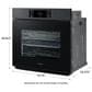 Samsung Bespoke Bespoke 30" Single Electric Wall Oven with Convection in Black, , large