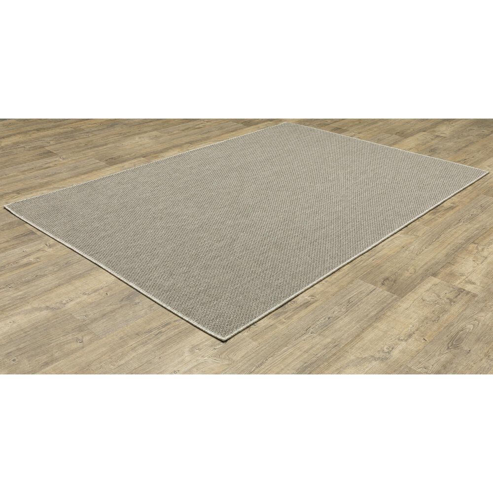Oriental Weavers Caicos CA07A 6&#39;7&quot; x 9&#39;2&quot; Grey Area Rug, , large
