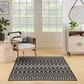 Nourison Positano Southwestern Black 5" x 7" Indoor/Outdoor Area Rug, , large