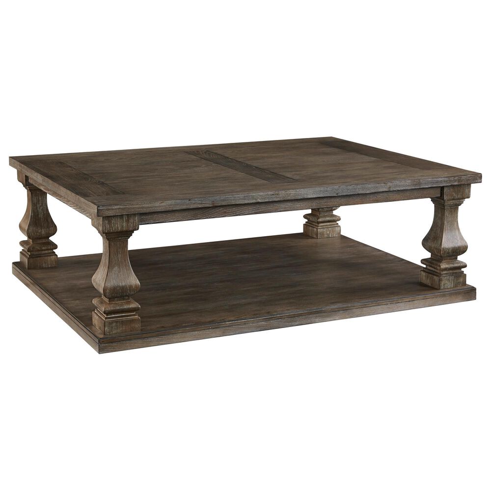 Ashley Johnelle Cocktail Table in Weathered Gray, , large