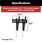Furrion Aurora 55" Partial-Sun Premier 4K LED - Outdoor Smart TV with Fixed Tilt Mount in Black, , large