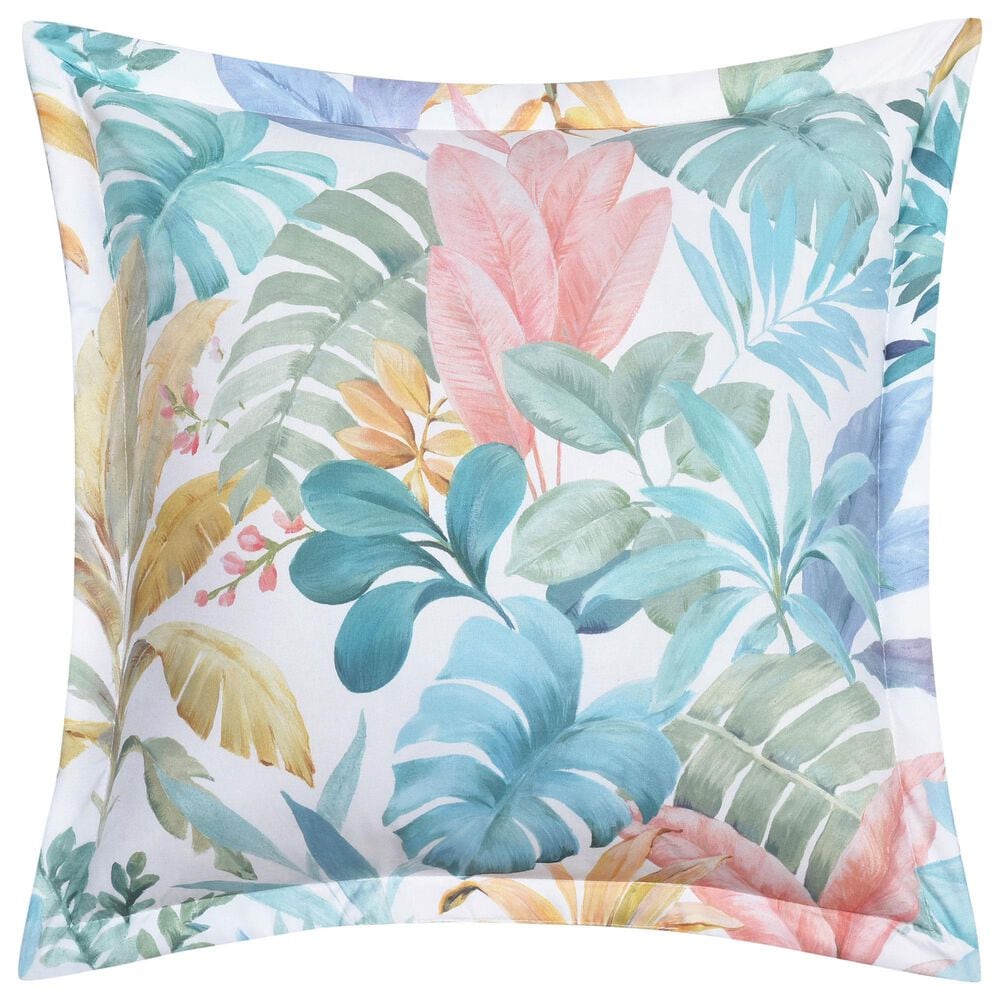 J. Queen New York Bahama 18" Square Throw Pillow in Aqua, , large