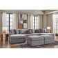 Ashley Modmax 4-Piece Sectional with Double Chaise in Granite, , large