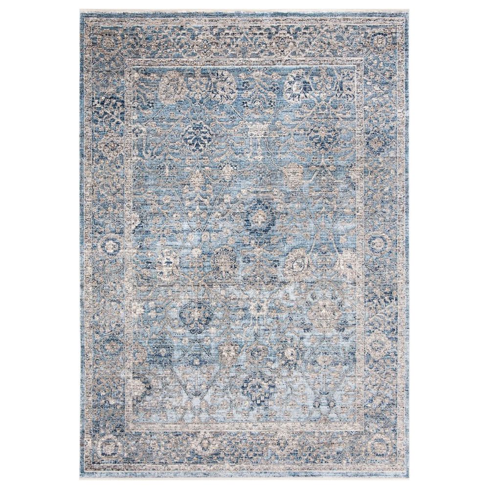 Safavieh Dream DRM408J 4" x 6" Grey and Turquoise Area Rug, , large