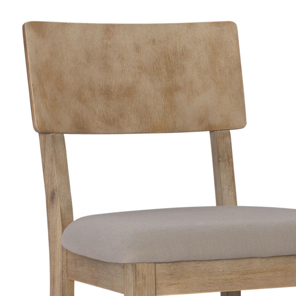 Linon Home Decor Jorissen Bar Stool in Grey Wash, , large