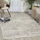 Nourison Damask DAS06 8" x 10" Ivory Area Rug, , large