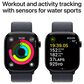 Apple Watch Series 10 GPS + Cellular 46mm Jet Black Aluminum Case with Ink Sport Loop, , large