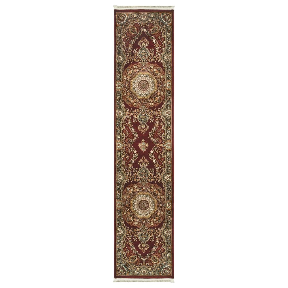 Oriental Weavers Masterpiece 111W 2&#39;3&quot; x 10&#39; Red Runner, , large