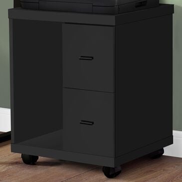 Glideaway 2-Drawer Printer Stand in Black, , large