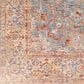 Surya Mirabel MBE-2310 6"7" Round Teal, Aqua, Gray, Burnt Orange, Olive and Beige Area Rug, , large