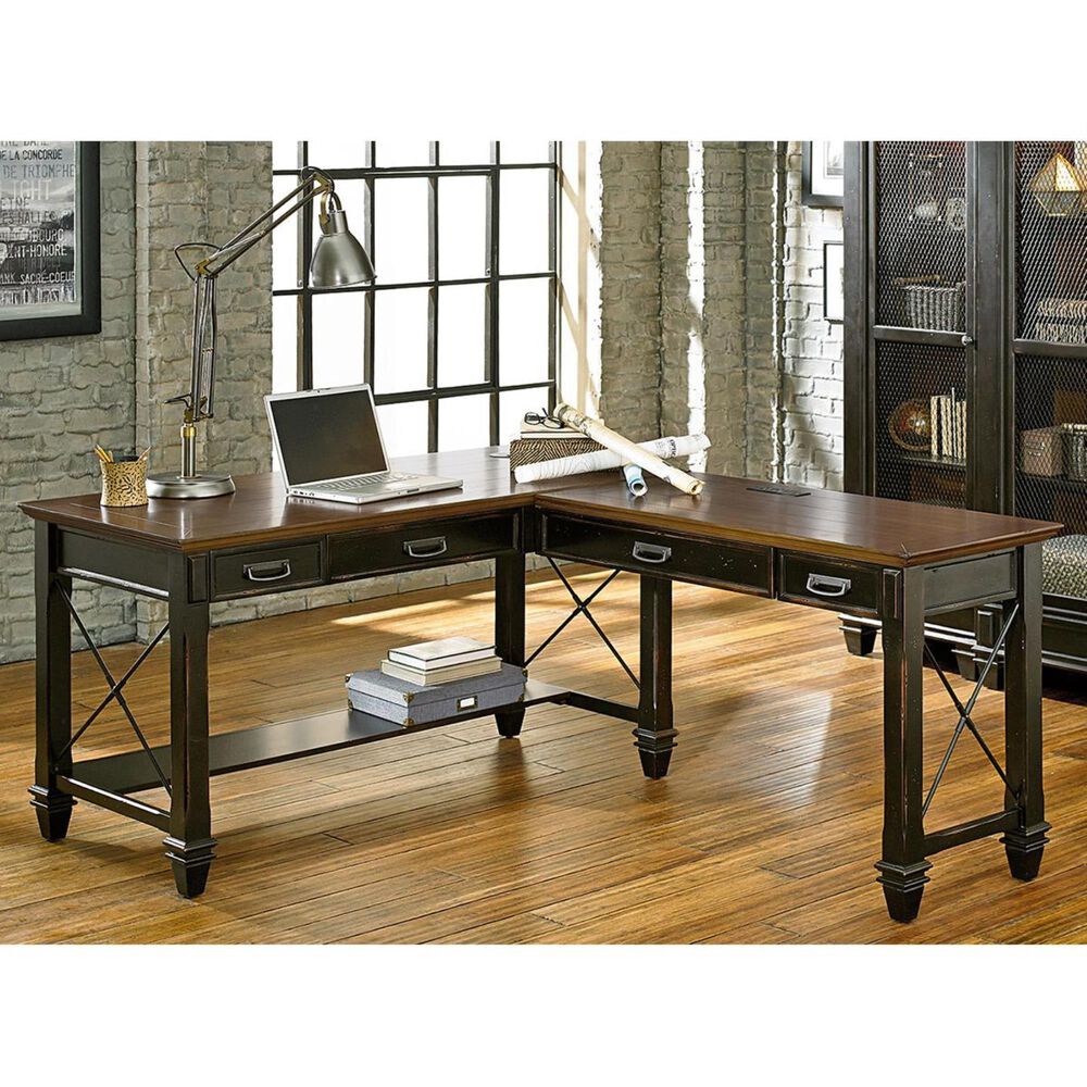 Wycliff Bay Hartford Right Hand Facing Open L-Shaped Desk, , large
