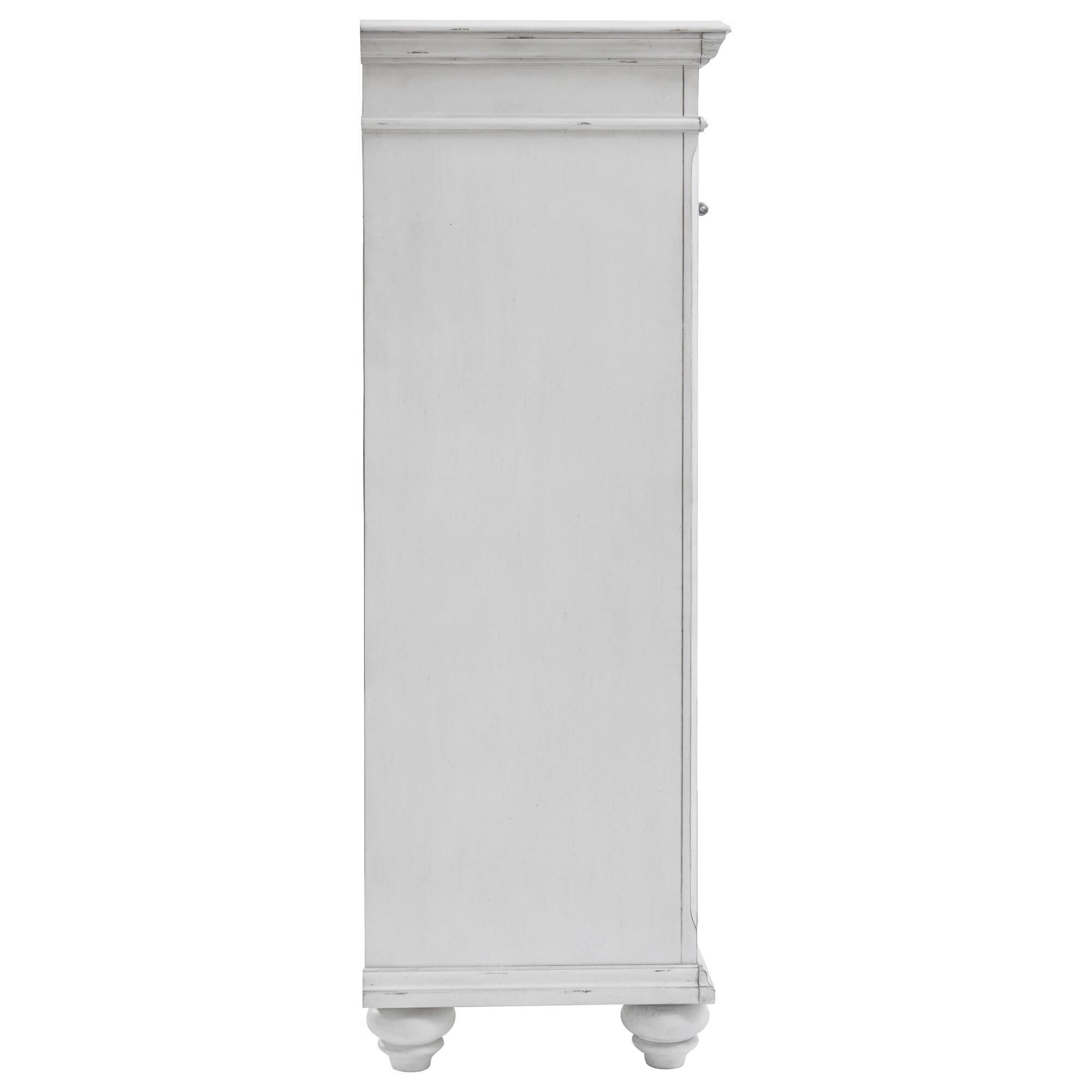 Signature Design by Ashley Kanwyn 5-Piece King Storage Bedroom Set in  Whitewash