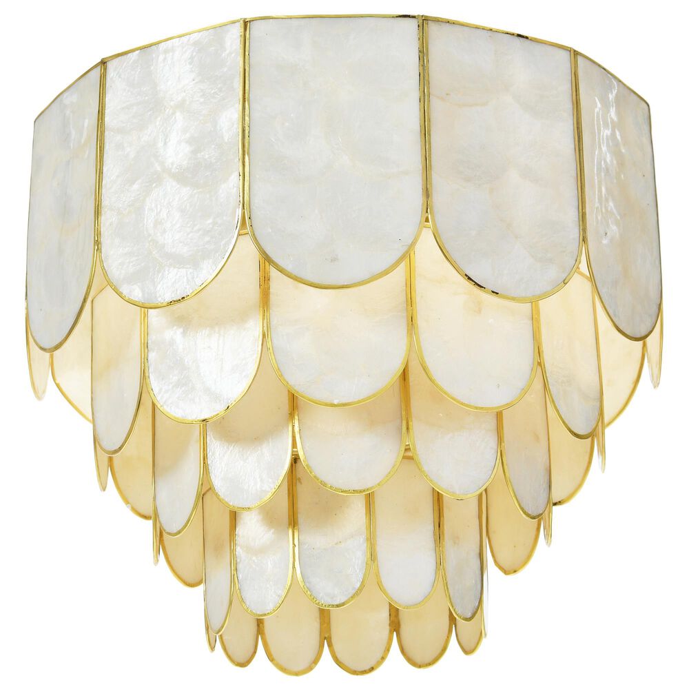 Creative Coop Gatsby 4-Tier Flush Mount in Gold, , large