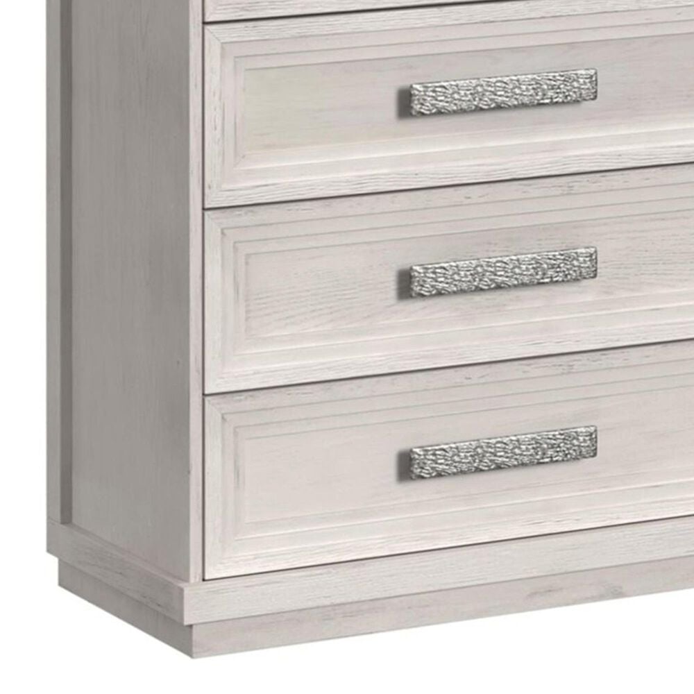 Mayberry Hill Avalanche 5-Piece King Bedroom Set in Antique White, , large