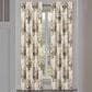 J. Queen New York Estelle 84" x 41" Window Panel Pair in Coral, Rose and Cream, , large