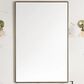 James Martin Vanities Rohe 26" Rectangular Mirror in Champagne Brass, , large