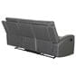 Steve Silver Gaston Manual Reclining Sofa in Graphite Gray, , large