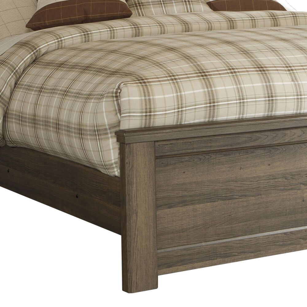 Ashley Juararo King Panel Bed in Dark Brown, , large