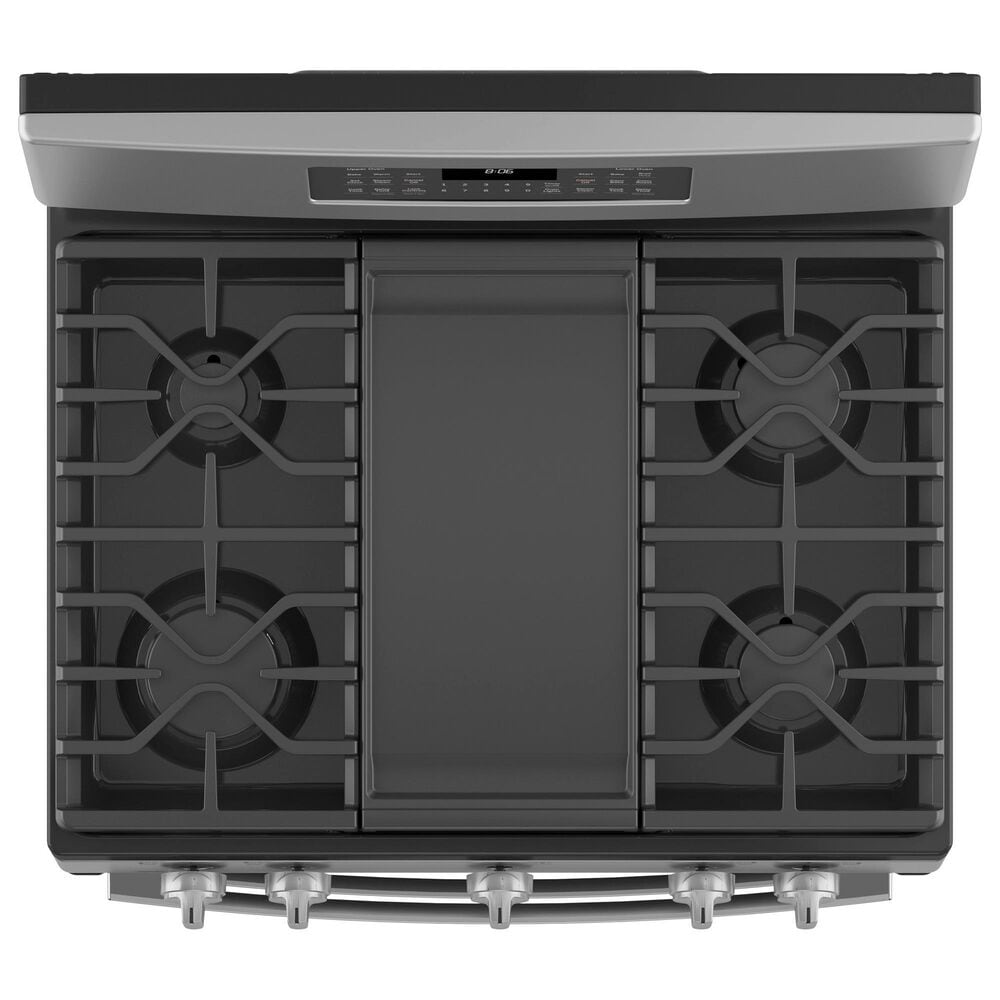 GE Appliances 30&quot; Freestanding Gas Double Oven Range with Convection in Stainless Steel, , large