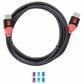 Sanus Full-Motion Wall Mount for 42" - 90" TVs in Black with Red 6" HDMI Cable and Black 7-Outlet Surge Protector Power Strip, , large