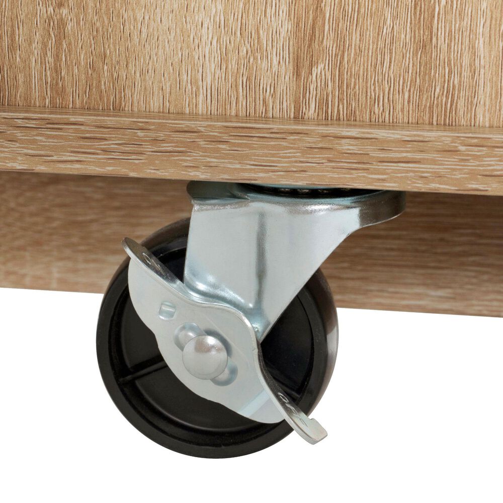 HOMLUX 83" Fluted Kitchen Island in Natural, , large