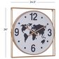Maple and Jade 25" x 26" Wall Clock in Gold, , large
