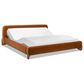 Jennifer Taylor Home Alpine King Platform Bed Frame in Burnt Orange, , large