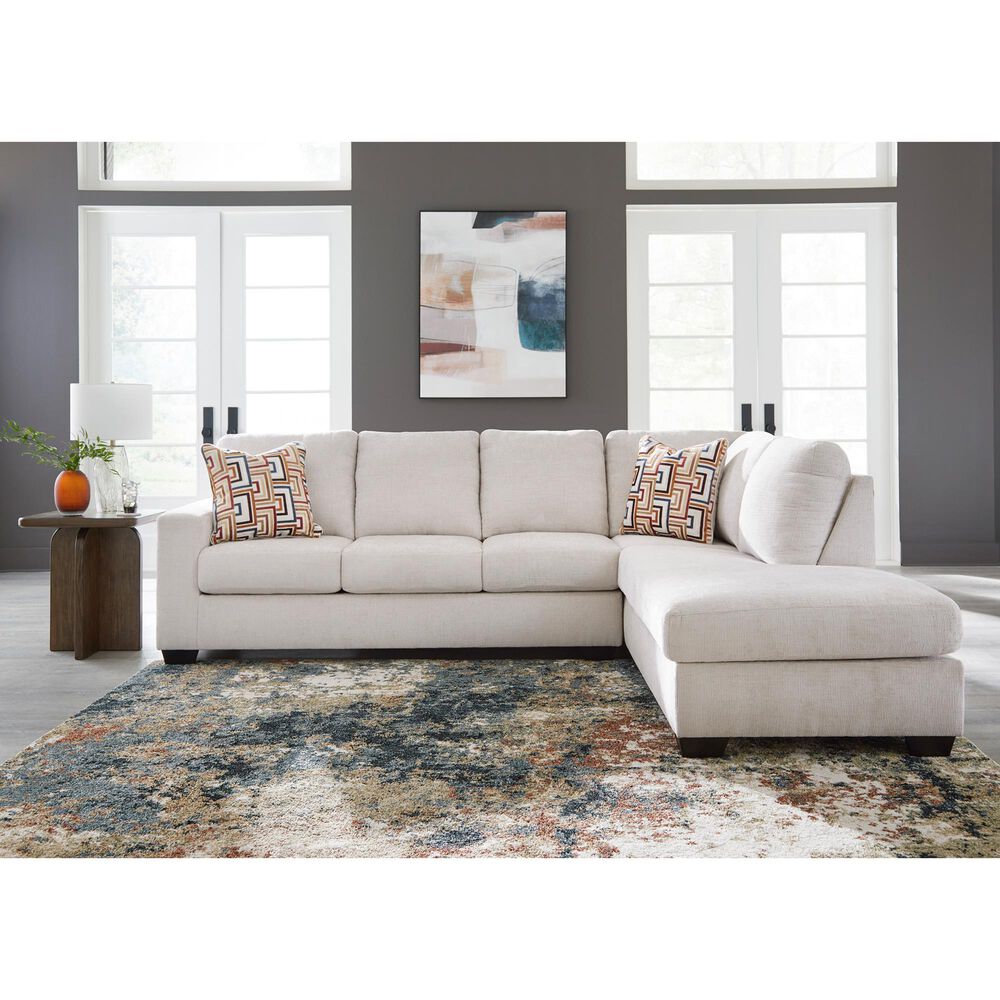 Ashley Aviemore 2-Piece Sectional with Right-Facing Chaise in Stone, , large