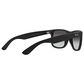 Rayban Glasses Justin Classic Sunglasses with Dark Grey Lenses in Matte Rubber Black, , large