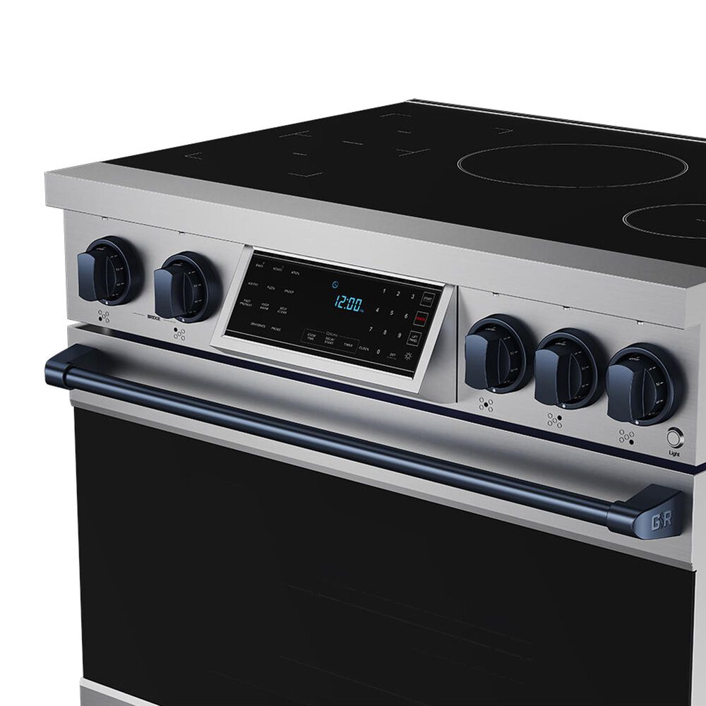 Thor Kitchen Gordon Ramsay 6.0 Cu. Ft. Professional Induction Range with Blue Color Kit Assembly in Stainless Steel, , large