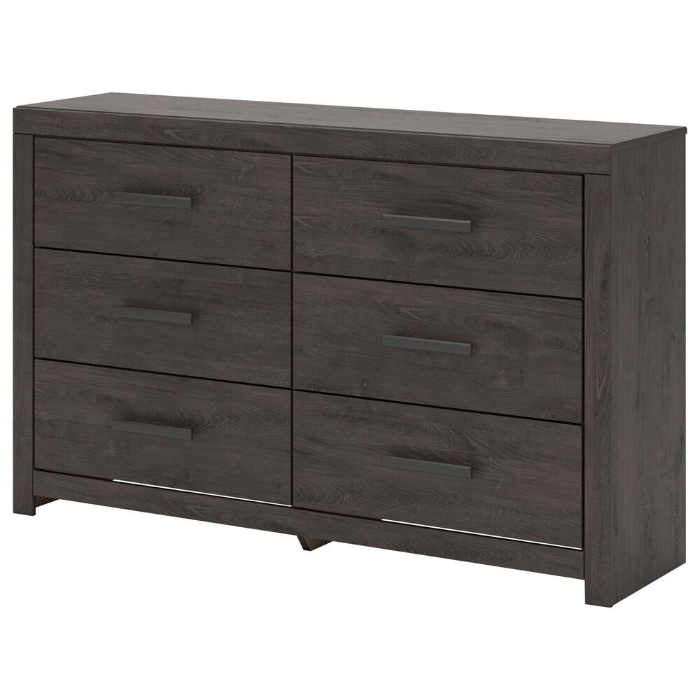 Ashley Prendonea 6-Drawer Dresser and Mirror in Charcoal, , large