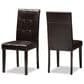 Baxton Studio Avery Side Chair in Dark Brown (Set of 2), , large