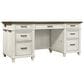 Riva Ridge Caraway 2-Piece Executive Desk and Lateral File Set in Aged Ivory, , large
