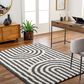 Surya Birmingham 6"7" x 9" Ivory and Black Area Rug, , large