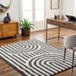 Surya Birmingham 6"7" x 9" Ivory and Black Area Rug, , large